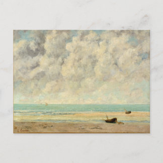 Die Calm Sea Gustave Courbet Beach Print Postkarte