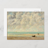 Die Calm Sea Gustave Courbet Beach Print Postkarte (Vorne/Hinten)