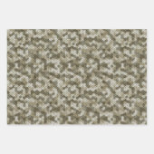 Die Camouflage ist grün und braun in Erdtönen Geschenkpapier Set (Vorderseite 2)