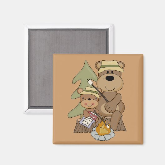 Die Campfire Tshirts und Geschenke Magnet (Vorderseite/Rückseite)