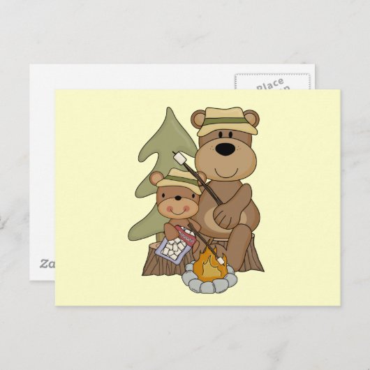 Die Campfire Tshirts und Geschenke Postkarte (Vorne/Hinten)