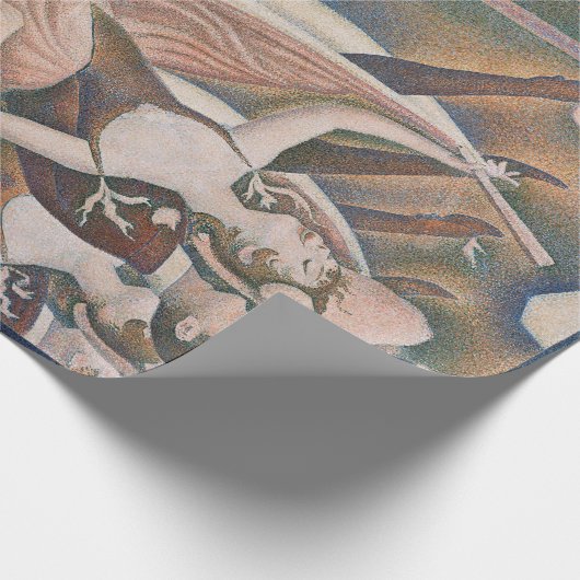 Die Can-can Seurat Neo Impressionist Pointillist Geschenkpapier (Ecke)