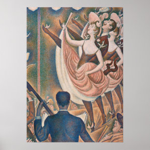 Die Can-can Seurat Neo Impressionist Pointillist Poster
