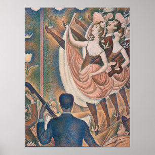 Die Can-can Seurat Neo Impressionist Pointillist Poster