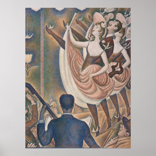 Die Can-can Seurat Neo Impressionist Pointillist Poster (Vorne)