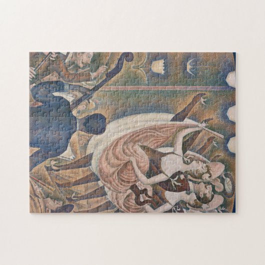 Die Can-can Seurat Neo Impressionist Pointillist Puzzle (Horizontal)