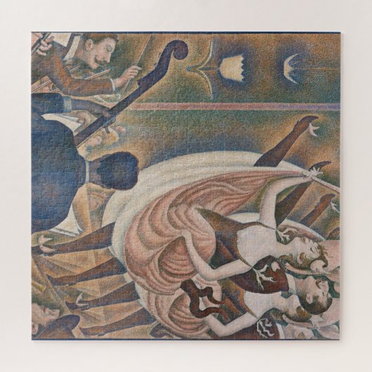 Die Can-can Seurat Neo Impressionist Pointillist Puzzle (Horizontal)