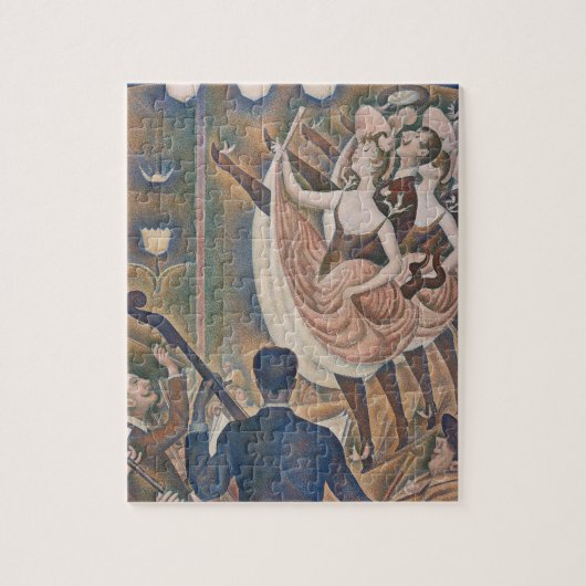 Die Can-can Seurat Neo Impressionist Pointillist Puzzle (Vertikal)