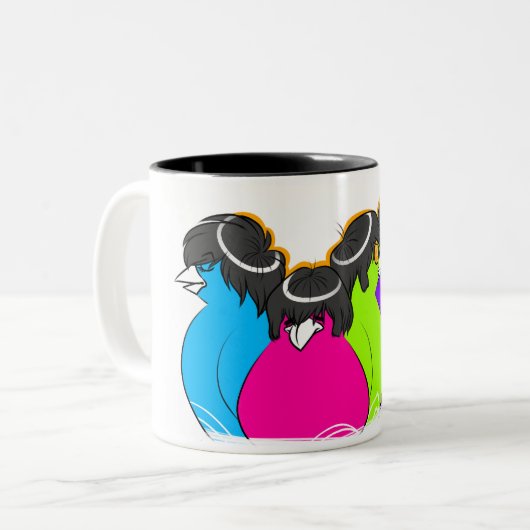 Die Canaries Zweifarbige Tasse (Vorderseite Links)