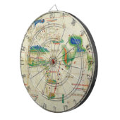 Die Cantino Planisphere-Weltkarte (1502) Dartscheibe (Vorderseite rechts)