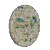 Die Cantino Planisphere-Weltkarte (1502) Dartscheibe (Vorderseite Links)