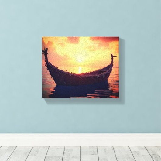 Die Canvas am Meer Leinwanddruck (Insitu (Holzboden))