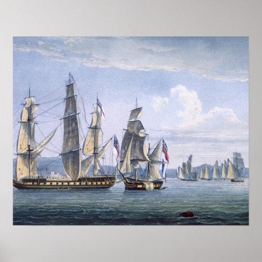 Die Capture of Le Sparviere am 3. Mai 1810, Poster (Vorne)