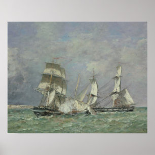 Die Capture of the 'Petit Rodeur', 1878 (Öl auf ca Poster