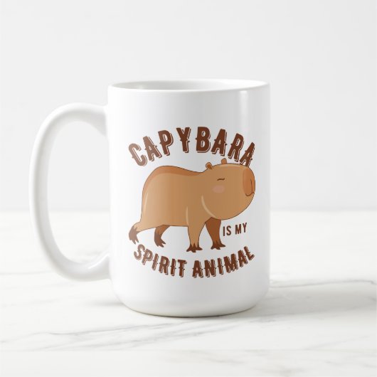 Die Capybara ist mein Geiststier Kaffeetasse (Links)