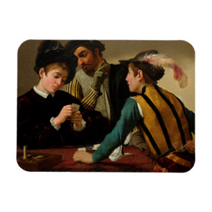 Die Cardsharps, 1595 von Caravaggio Magnet