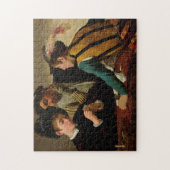 Die Cardsharps, 1595 von Caravaggio Puzzle (Vertikal)