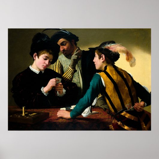 Die Cardspitzen von Caravaggio Poster (Vorne)