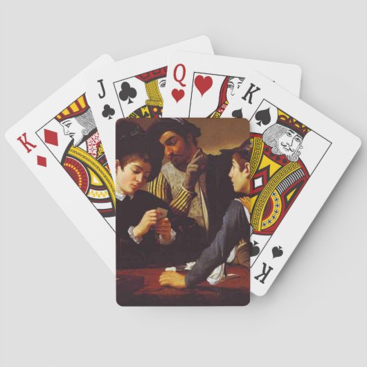 Die Cardspitzen von Caravaggio Spielkarten (Rückseite)