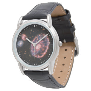 Die Cartwheel Galaxie und ihre Begleitgalaxien. Armbanduhr