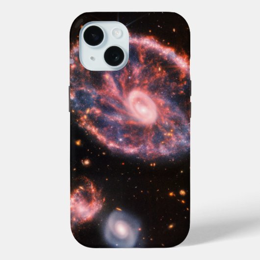 Die Cartwheel Galaxie und ihre Begleitgalaxien. Case-Mate iPhone Hülle (Rückseite)