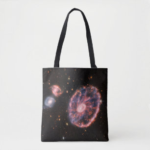 Die Cartwheel Galaxie und ihre Begleitgalaxien. Tasche