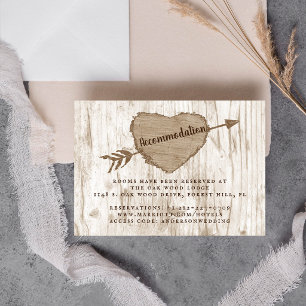 Die Carved Heart Tree Hochzeitskollektion Begleitkarte