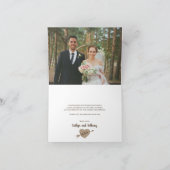 Die Carved Heart Tree Wedding Collection Vielen Da Dankeskarte (Innenseite)