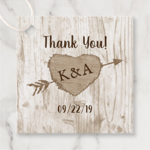 Die Carved Heart Tree Wedding Collection Vielen Da Geschenkanhänger