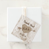 Die Carved Heart Tree Wedding Collection Vielen Da Geschenkanhänger (Beispiel)