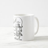 Die CASEY Eisenbahnlaterne Kaffee-Tasse Kaffeetasse (VorderseiteRechts)