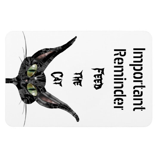 Die Cat-Erinnerung gefüttert Magnet (Horizontal)