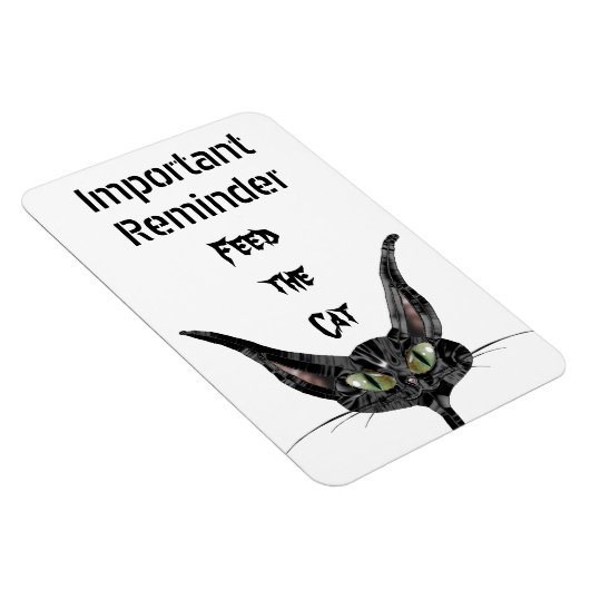 Die Cat-Erinnerung gefüttert Magnet (Rechte Seite)