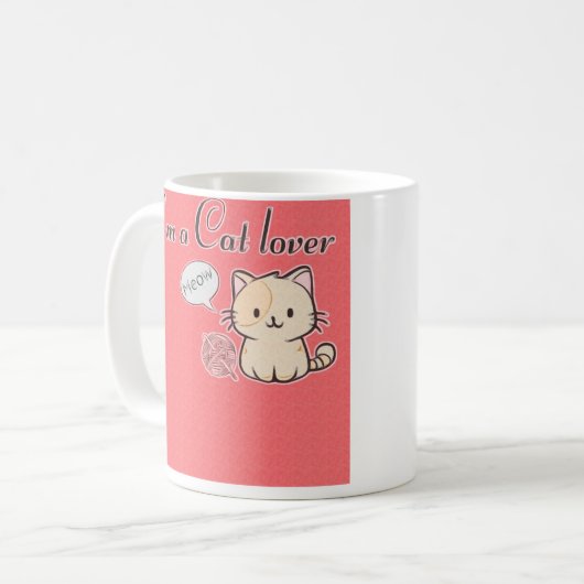 Die Cat Lover-Tasse Kaffeetasse (Vorderseite Links)