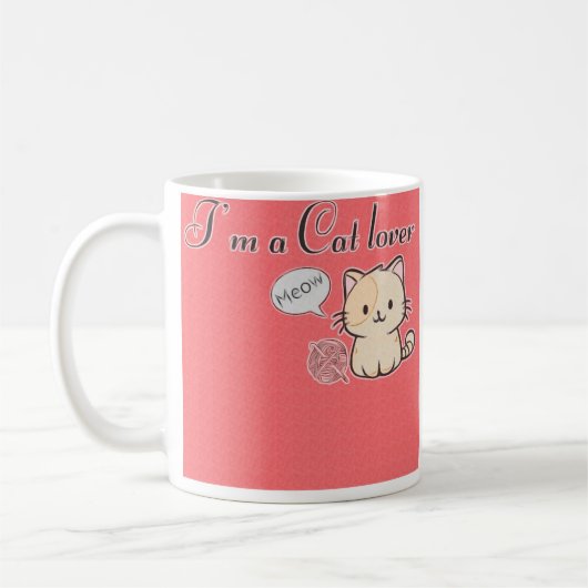 Die Cat Lover-Tasse Kaffeetasse (Links)