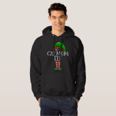 Die Cat Mama Elf Matching Familie Weihnachtsgesche Hoodie (Vorne ganz)