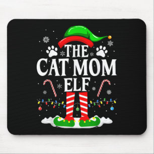 Die Cat Mama Elf Xmas Funny Cats über Weihnachten  Mousepad