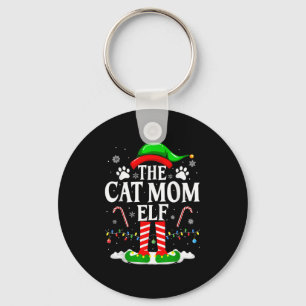 Die Cat Mama Elf Xmas Funny Cats über Weihnachten  Schlüsselanhänger