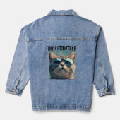 Die CAT MUTTER Katzenmutter Denim Jean Jacket Jeansjacke (Rückseite)
