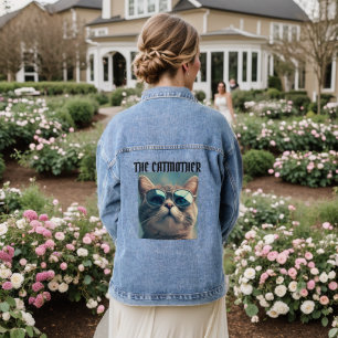 Die CAT MUTTER Katzenmutter Denim Jean Jacket Jeansjacke