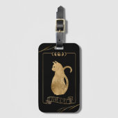 Die Cat Tarot Card Gepäckanhänger (Vorderseite Vertikal)