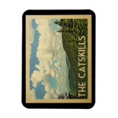 Die Catskills New York Vintage Reise Magnet (Vertikal)