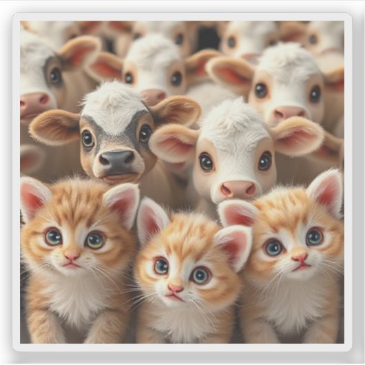 Die "CATtle" Aufkleber (Vorderseite)