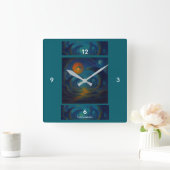 Die Cavern Sky - Drei Cavern Quadratische Wanduhr (Zuhause)