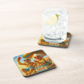 "DIE CAYUCOS FÜR COOLE KINDER" UNTERSETZER. GETRÄNKEUNTERSETZER (Rechte Seite)