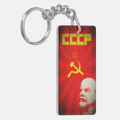 die cccp Sowjetunion kommunistisches rotes Lenin Schlüsselanhänger (Vorderseite links)