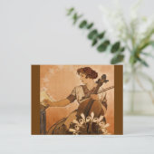 Die Cellist Postkarte (Stehend Vorderseite)