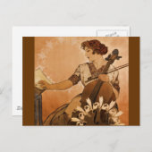 Die Cellist Postkarte (Vorne/Hinten)