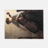 Die Cellist (von Joseph DeCamp) Fußmatte (Vorderseite)