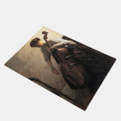 Die Cellist (von Joseph DeCamp) Fußmatte (Schrägansicht)